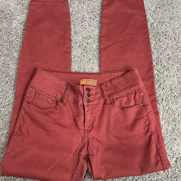 Wax Jean Pants & Jumpsuits Pinkcoralred Wax Jeans Butt I Love You